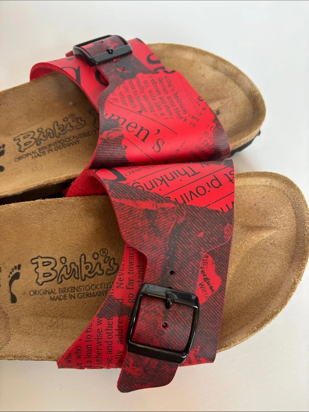 Birki's by Birkenstock Madrid Jeans News Red Style Sandals
